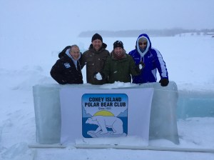 Bornstein, Bosch, Bradley & Glum on the (ice)  rocks